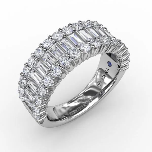 Fana Baguette Diamond Band Image 2 Peter & Co. Jewelers Avon Lake, OH