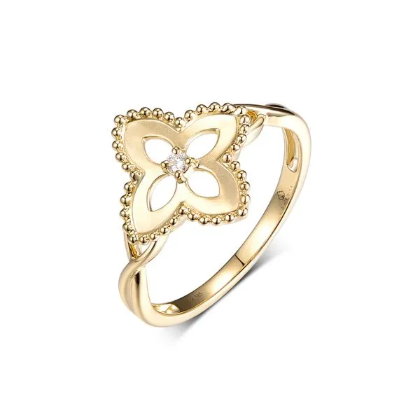 Gold Cutout Floral Ring Peter & Co. Jewelers Avon Lake, OH