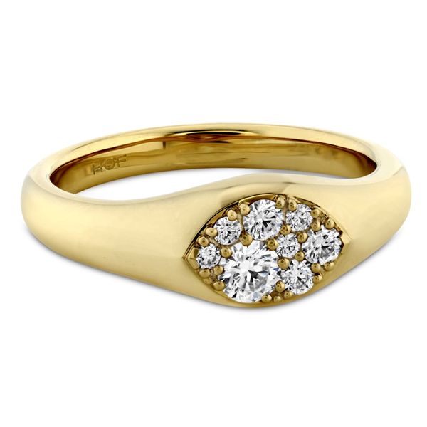 Hearts On Fire Tessa Navette Signet Ring Image 3 Peter & Co. Jewelers Avon Lake, OH
