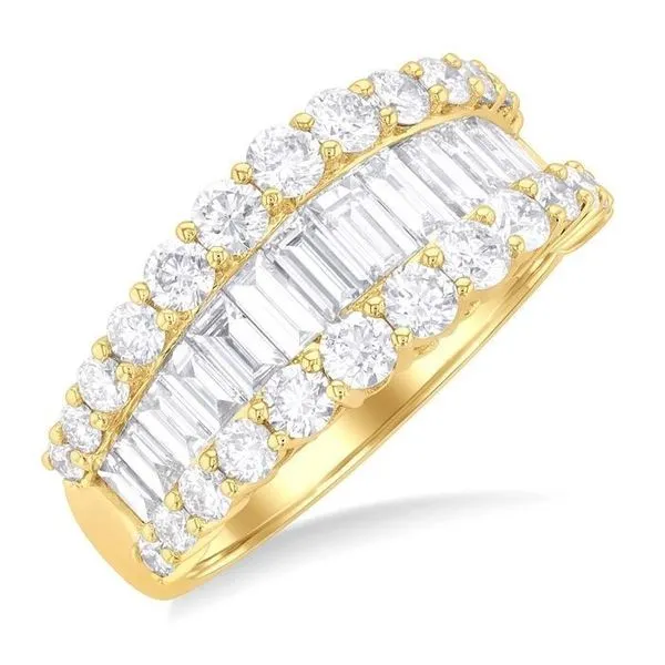 Baguette and Round Diamond Anniversary Band Peter & Co. Jewelers Avon Lake, OH