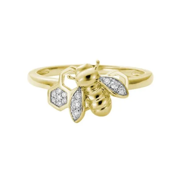 Diamond Bee and Honeycomb Ring Peter & Co. Jewelers Avon Lake, OH