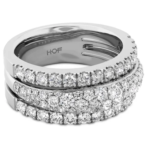 Hearts On Fire Grace Triple Row Small Domed Ring Image 3 Peter & Co. Jewelers Avon Lake, OH
