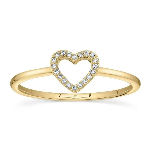 Shy Creation Diamond Heart Ring Image 2 Peter & Co. Jewelers Avon Lake, OH
