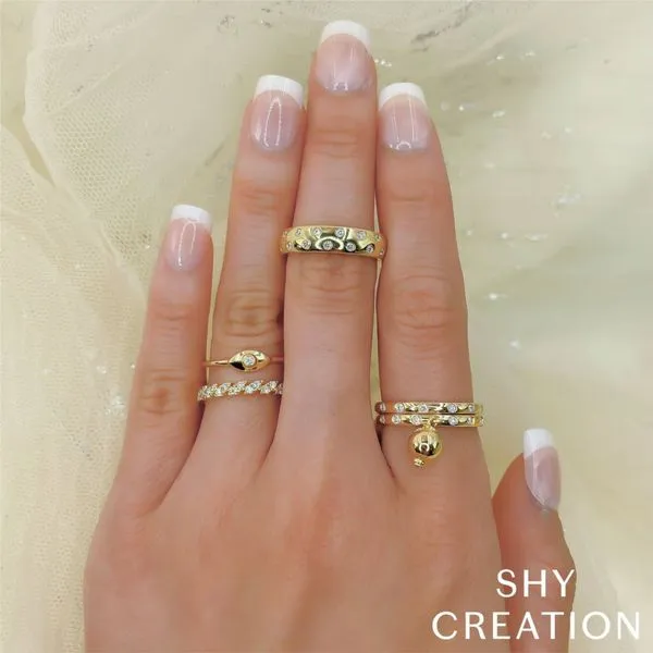 Shy Creation Pointed Diamond Band Image 2 Peter & Co. Jewelers Avon Lake, OH