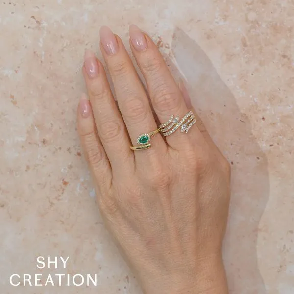 Shy Creation Diamond Pear Ring, 1.10ctw Image 2 Peter & Co. Jewelers Avon Lake, OH