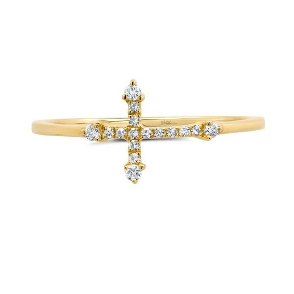 Shy Creation Diamond Cross Ring Image 3 Peter & Co. Jewelers Avon Lake, OH