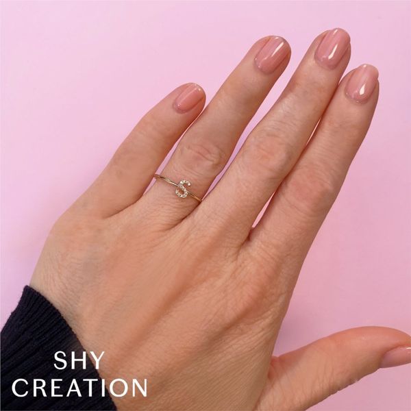 Shy Creation Diamond Initial M Ring Image 2 Peter & Co. Jewelers Avon Lake, OH