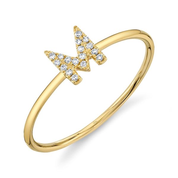 Shy Creation Diamond Initial M Ring Peter & Co. Jewelers Avon Lake, OH