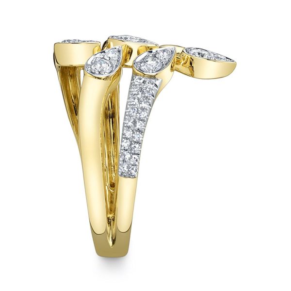Shy Creation Diamond Pear Multi Row Band Image 3 Peter & Co. Jewelers Avon Lake, OH