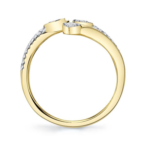 Shy Creation Diamond Pear Multi Row Band Image 4 Peter & Co. Jewelers Avon Lake, OH