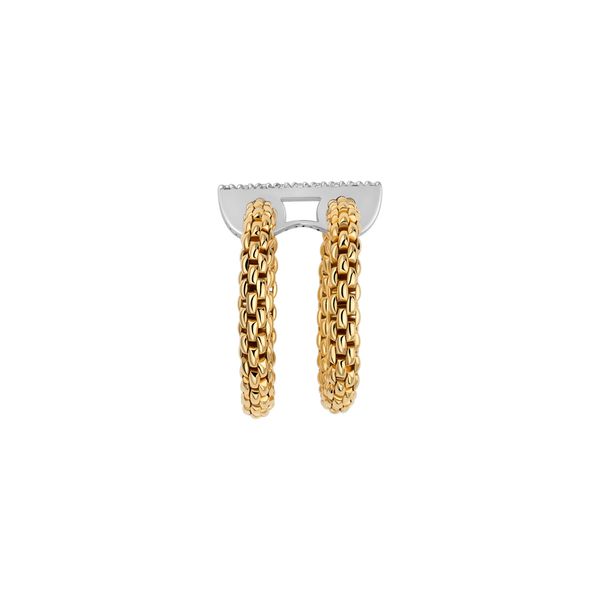 FOPE PRIMA Double Mesh Ring with Diamond Pavé Image 3 Peter & Co. Jewelers Avon Lake, OH