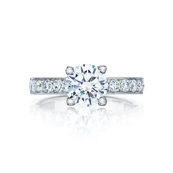 Tacori Sculpted Crescent Engagement Ring Setting Peter & Co. Jewelers Avon Lake, OH