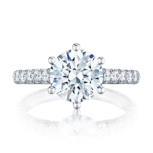 Tacori Petite Crescent Engagement Ring Setting Peter & Co. Jewelers Avon Lake, OH