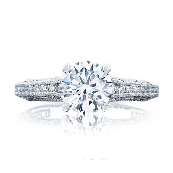 Tacori Reverse Crescent Engagement Ring Setting Peter & Co. Jewelers Avon Lake, OH