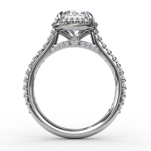 Fana Diamond Halo Engagement Ring Setting Image 2 Peter & Co. Jewelers Avon Lake, OH