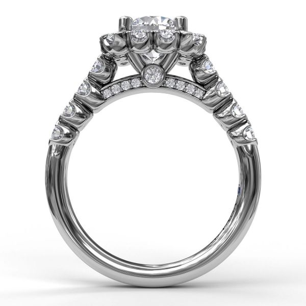 Fana Medium Halo Engagement Ring Setting Image 2 Peter & Co. Jewelers Avon Lake, OH