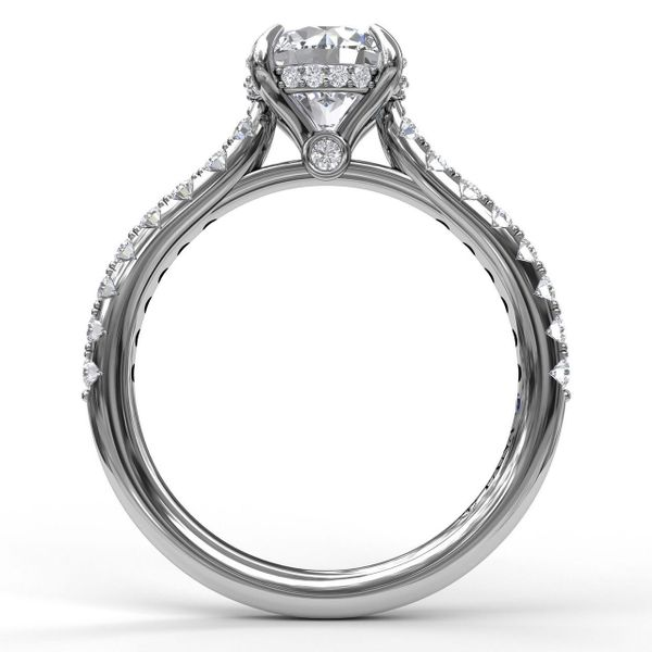Fana Hidden Halo Engagement Ring Setting Image 2 Peter & Co. Jewelers Avon Lake, OH