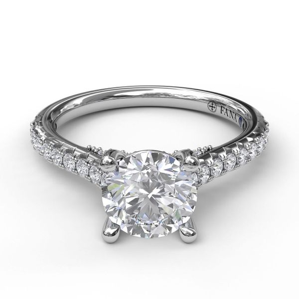 Fana Cathedral Engagement Ring Setting Peter & Co. Jewelers Avon Lake, OH