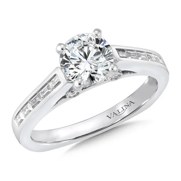 Round Shape Cathedral Valina Engagement Peter & Co. Jewelers Avon Lake, OH