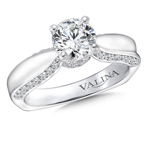 Round Shape Cathedral Valina Engagement Ring Peter & Co. Jewelers Avon Lake, OH