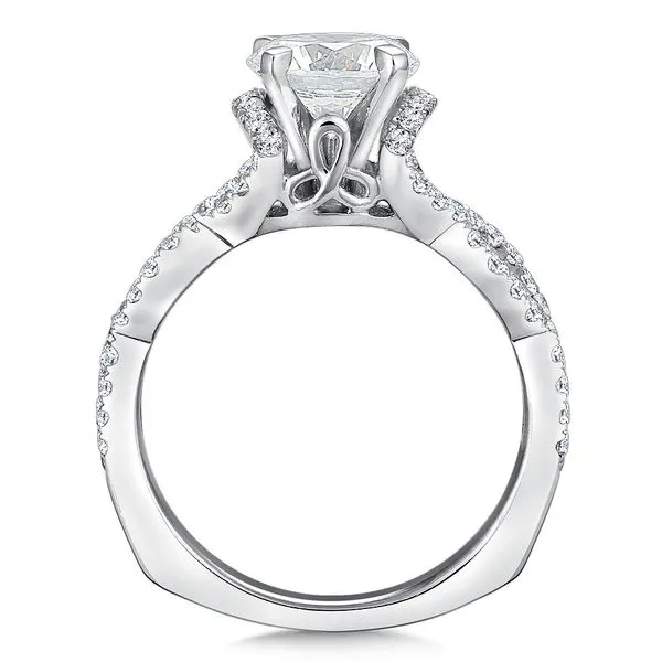 Round Shape Cathedral Valina Engagement Ring Image 3 Peter & Co. Jewelers Avon Lake, OH