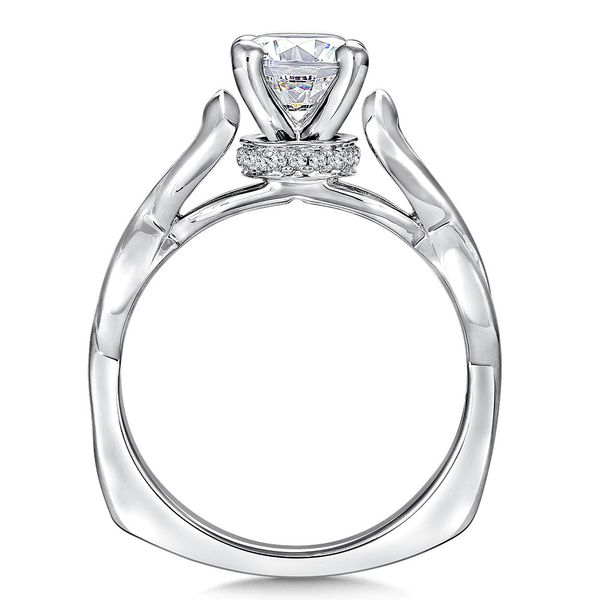 Sprial Style Round Valina Engagement Ring Image 2 Peter & Co. Jewelers Avon Lake, OH