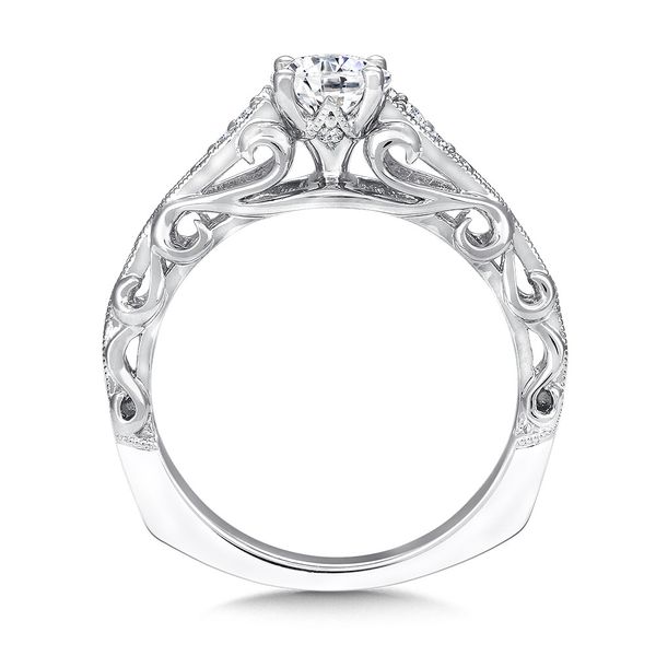 Round Shape Cathedral Valina Engagement Ring Image 3 Peter & Co. Jewelers Avon Lake, OH
