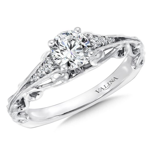 Round Shape Cathedral Valina Engagement Ring Peter & Co. Jewelers Avon Lake, OH