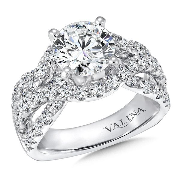 Round Shape Side Stone Valina Engagement Ring Peter & Co. Jewelers Avon Lake, OH