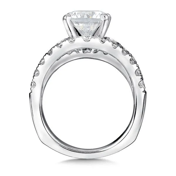 Round Shape Split Shank Stone Valina Engagement Ring Image 3 Peter & Co. Jewelers Avon Lake, OH