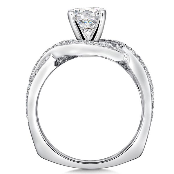 Round Shape Spiral Stone Valina Engagement Ring Image 3 Peter & Co. Jewelers Avon Lake, OH