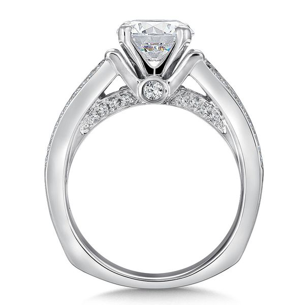 Round Shape Stone With Multi-Row Valina Engagement Ring Image 2 Peter & Co. Jewelers Avon Lake, OH