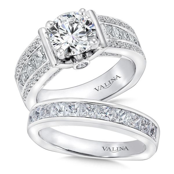 Round Shape Stone With Multi-Row Valina Engagement Ring Image 3 Peter & Co. Jewelers Avon Lake, OH