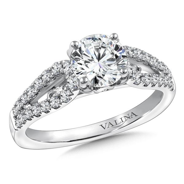 Round Shape Stone With Multi-Row Valina Engagement Ring Peter & Co. Jewelers Avon Lake, OH