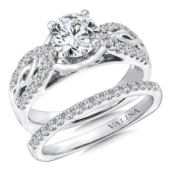 Round Shape Stone With Multi-Row Valina Engagement Ring Peter & Co. Jewelers Avon Lake, OH