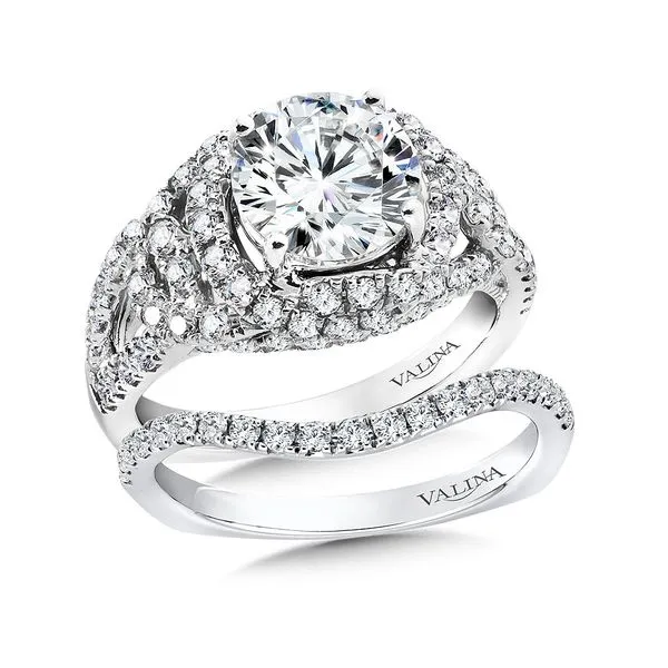 Round Shape Stone With Multi-Row Valina Engagement Ring Image 2 Peter & Co. Jewelers Avon Lake, OH