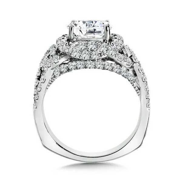 Round Shape Stone With Multi-Row Valina Engagement Ring Image 3 Peter & Co. Jewelers Avon Lake, OH