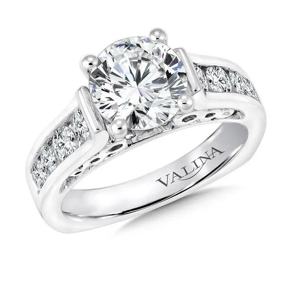 Round Shape Cathedral Valina Engagement Peter & Co. Jewelers Avon Lake, OH