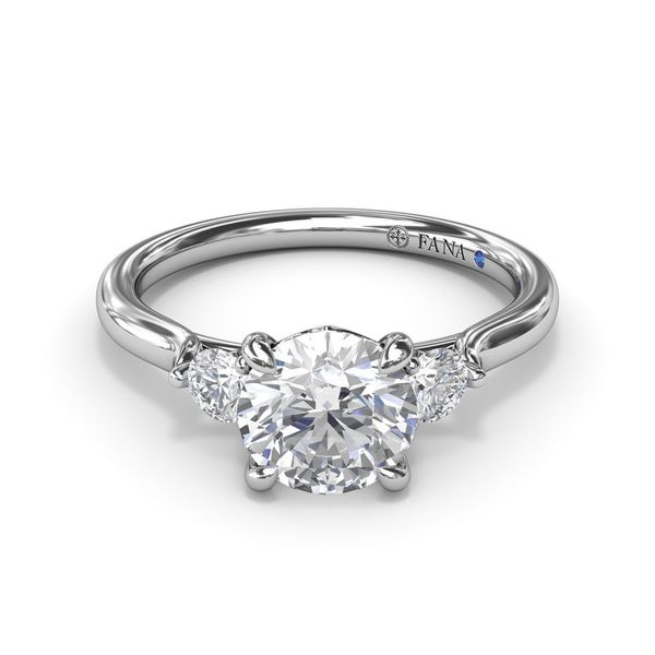 Fana Three-Stone Engagement Ring Setting Image 2 Peter & Co. Jewelers Avon Lake, OH