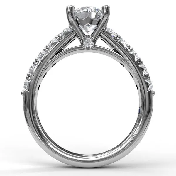 Fana French Pave Engagement Ring Setting Image 2 Peter & Co. Jewelers Avon Lake, OH