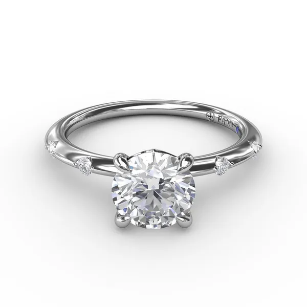 Fana Captivating Raindrop Engagement Ring Setting Image 2 Peter & Co. Jewelers Avon Lake, OH