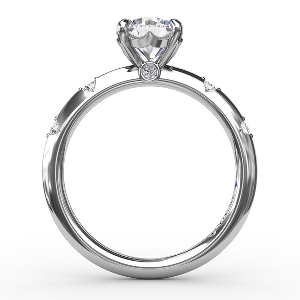 Fana Captivating Raindrop Engagement Ring Setting Image 3 Peter & Co. Jewelers Avon Lake, OH