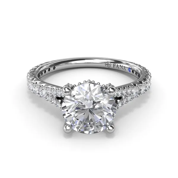 Fana Split Foundation Engagement Ring Setting Image 2 Peter & Co. Jewelers Avon Lake, OH