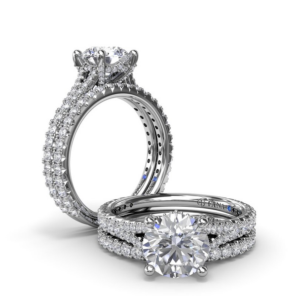Fana Split Foundation Engagement Ring Setting Image 4 Peter & Co. Jewelers Avon Lake, OH