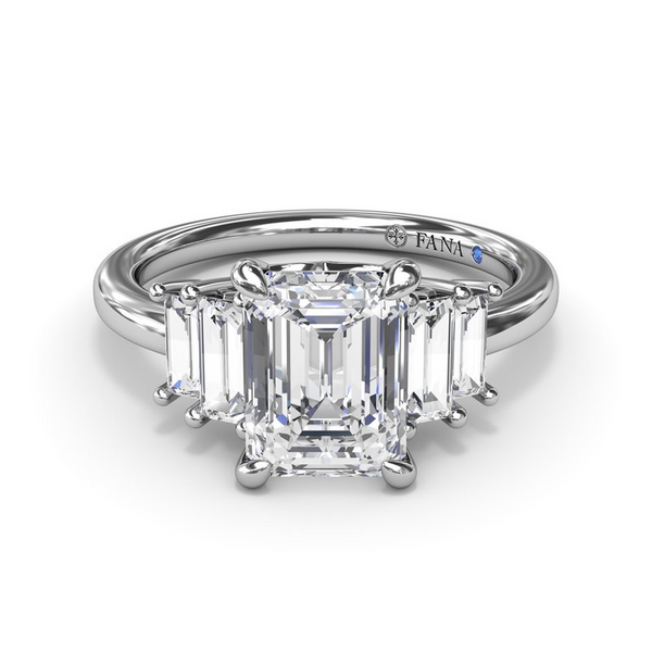 Fana Emerald Cut Step Engagment Ring Setting Image 2 Peter & Co. Jewelers Avon Lake, OH