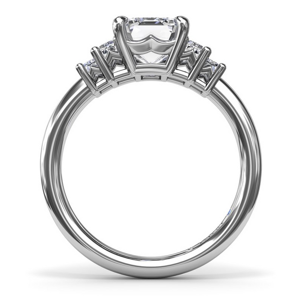 Fana Emerald Cut Step Engagment Ring Setting Image 3 Peter & Co. Jewelers Avon Lake, OH