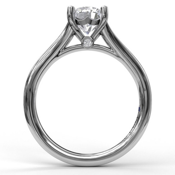 Fana Split Design Solitaire Engagement Ring Setting Image 2 Peter & Co. Jewelers Avon Lake, OH