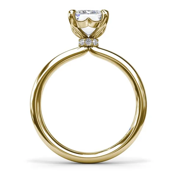 Fana Emerald Cut Solitaire Engagement Ring Setting Image 3 Peter & Co. Jewelers Avon Lake, OH