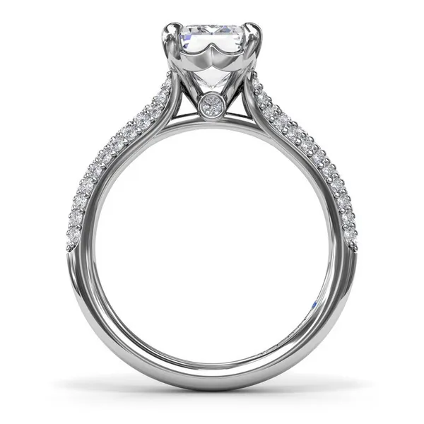 Fana Pave Split Engagement Ring Setting Image 2 Peter & Co. Jewelers Avon Lake, OH