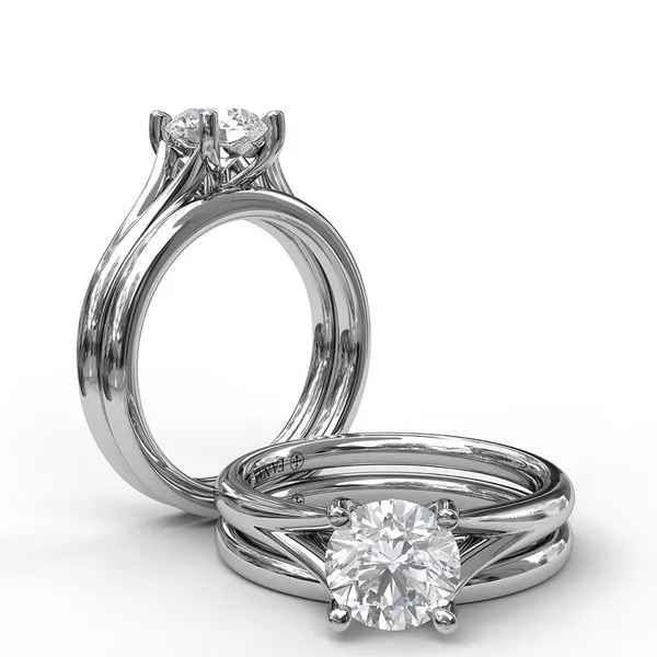 Fana Round Cut Solitaire With Delicate Split Band Image 4 Peter & Co. Jewelers Avon Lake, OH